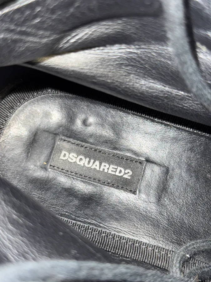 Dsquared2 Hiking Boots Black Leather Boots - Image 11