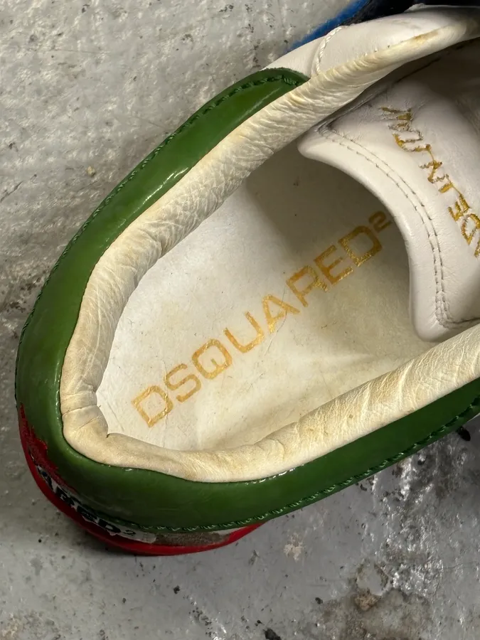 Dsquared2 Multicolor Leather Velcro Strap Sneakers - Image 14