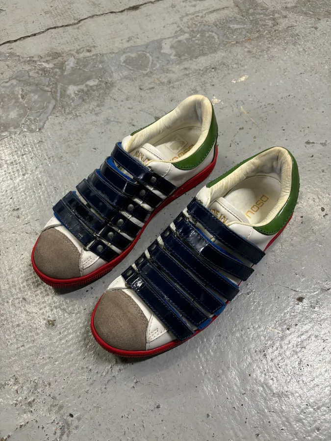 Dsquared2 Multicolor Leather Velcro Strap Sneakers - Image 4