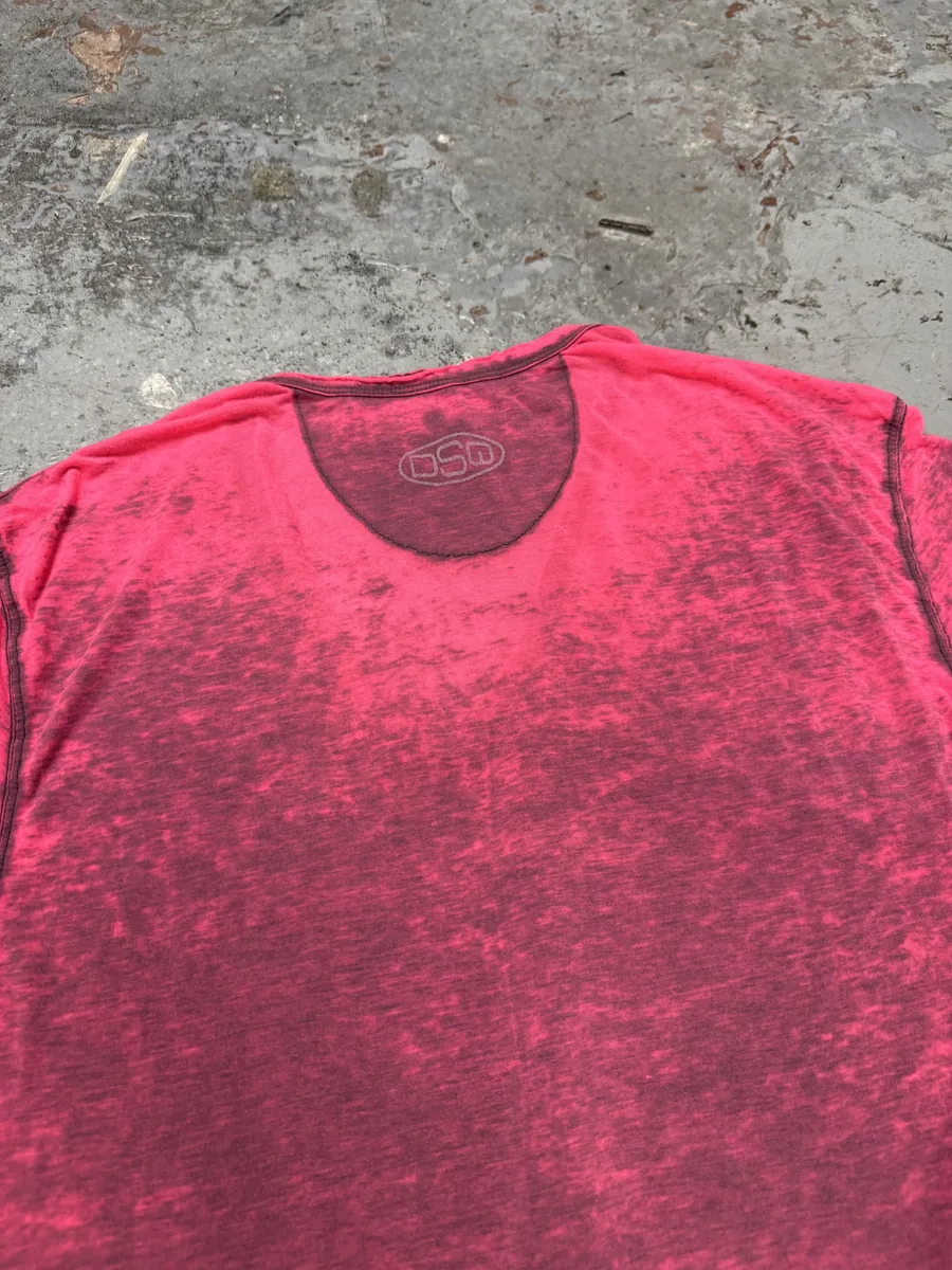 Dsquared2 Pink Electric USA Flag T-Shirt - Image 5