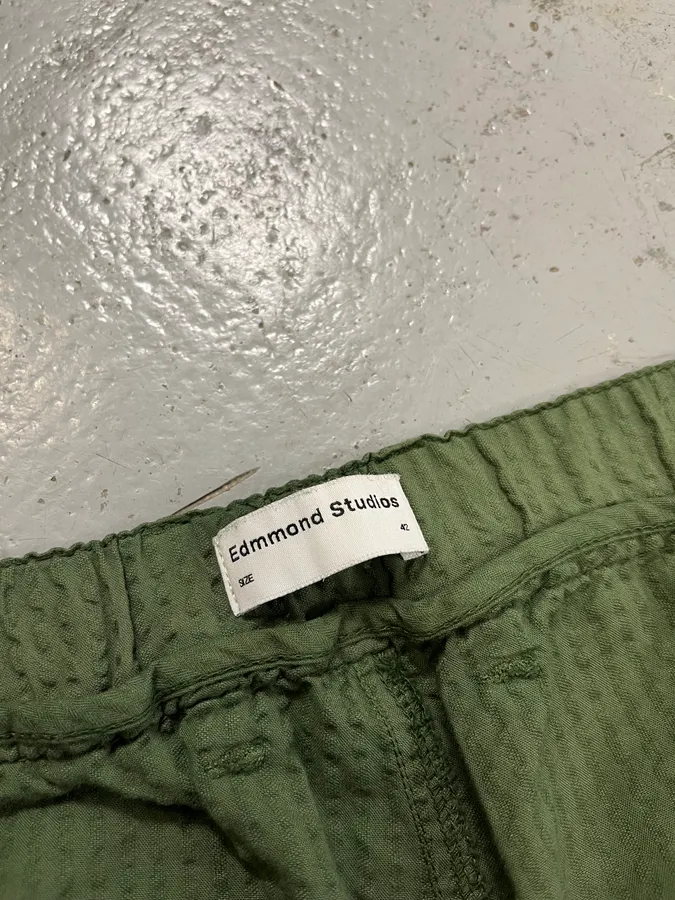 Edmmond Studios Relief Green Shorts - Image 10