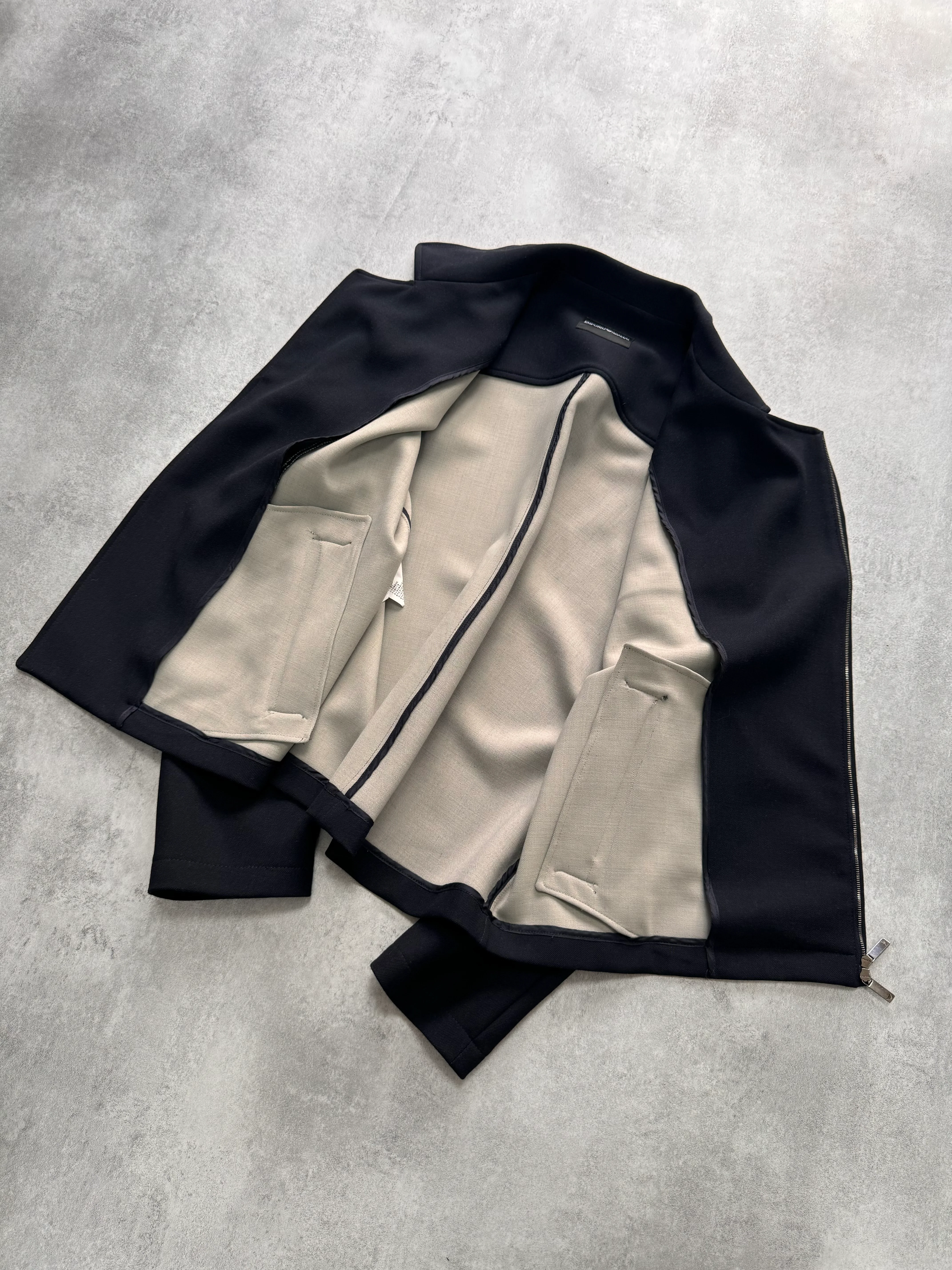 SS2013 Emporio Armani Navy Jacket - Image 3