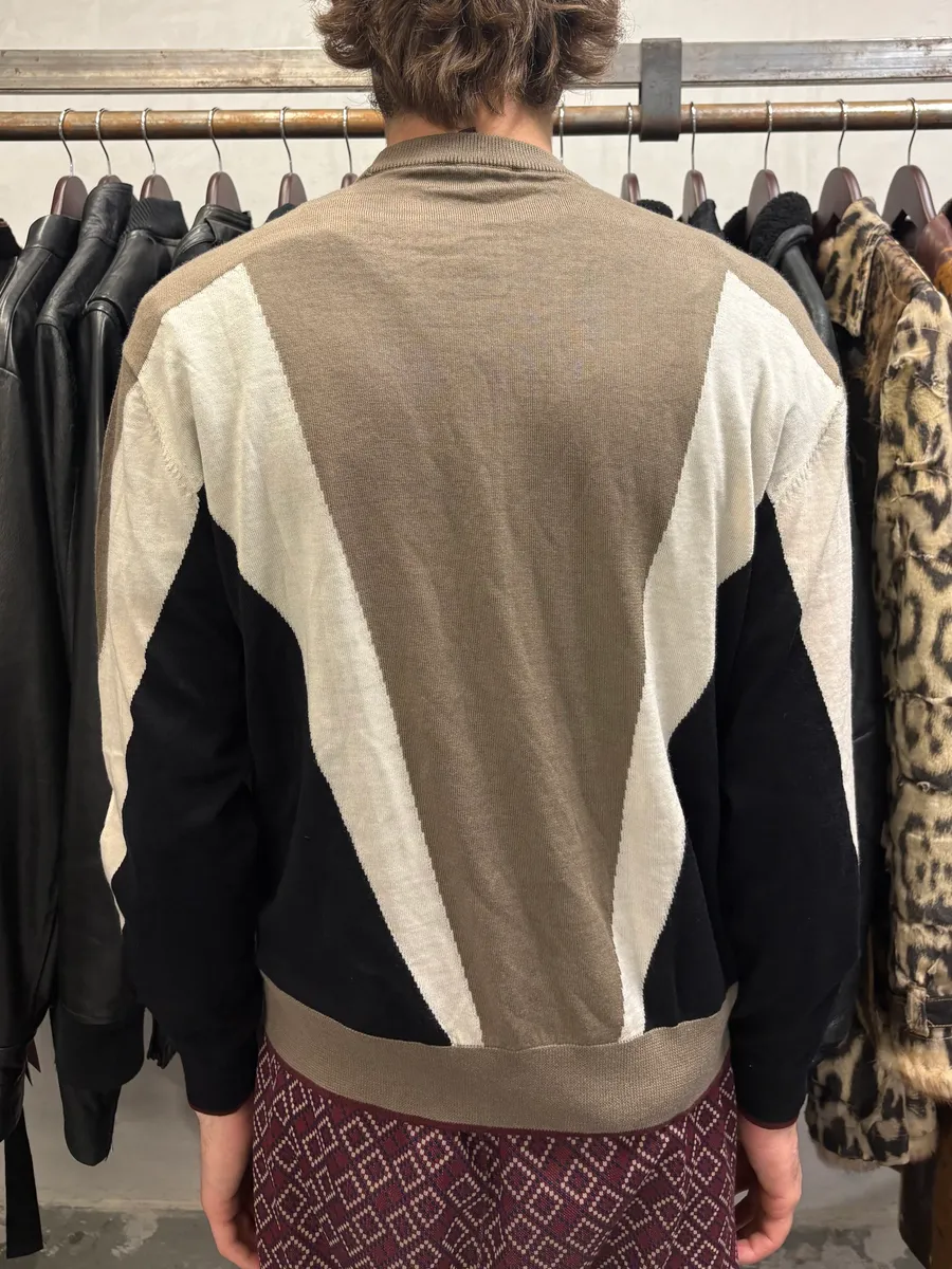 Emporio Armani Camel Structural Contemporary Sweater - Image 3