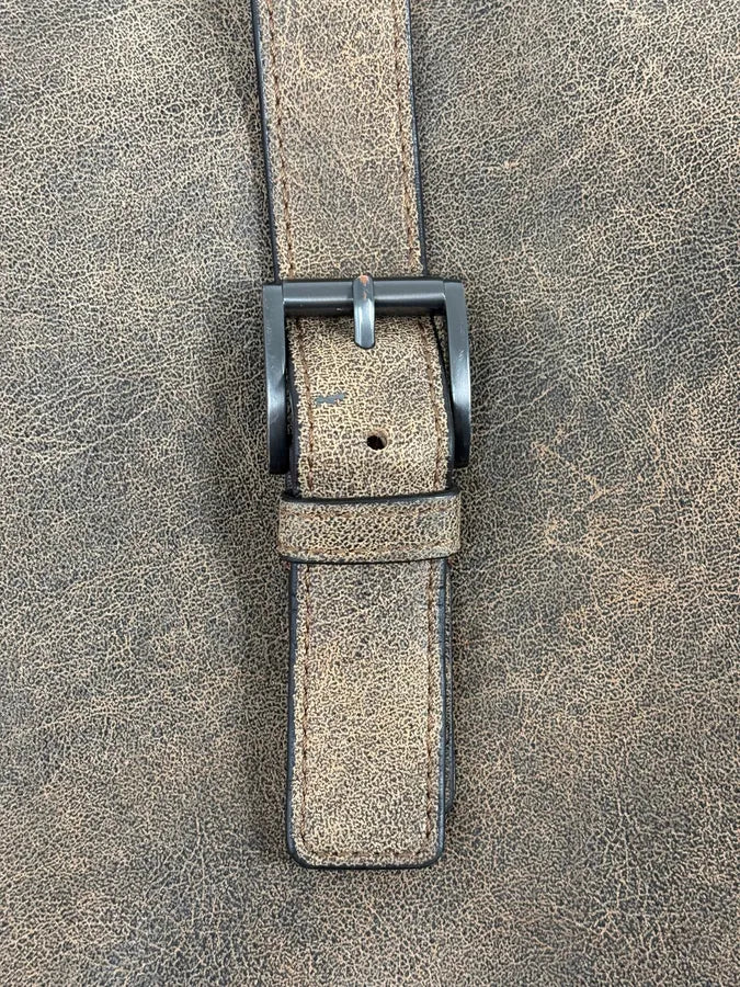 Emporio Armani Grey Leather Shoulder Bag - Image 11