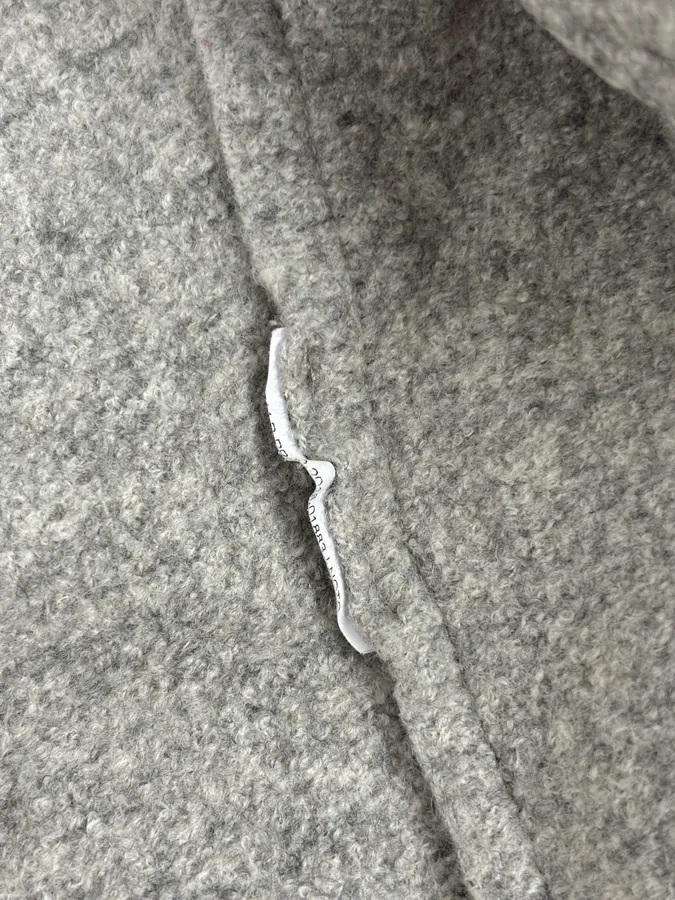 Emporio Armani Grey Wool Black Relief Jacket - Image 11