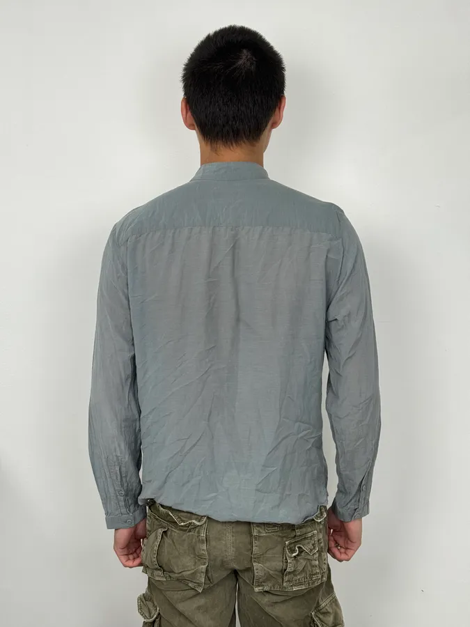 Emporio Armani Light Blue Korean Style Shirt - Image 2