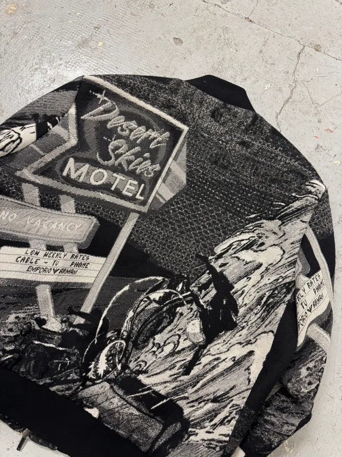 Emporio Armani Motel Black & White Bomber - Image 7