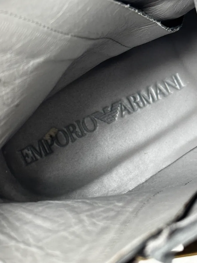Emporio Armani Multi Zips Black Leather Boots - Image 8