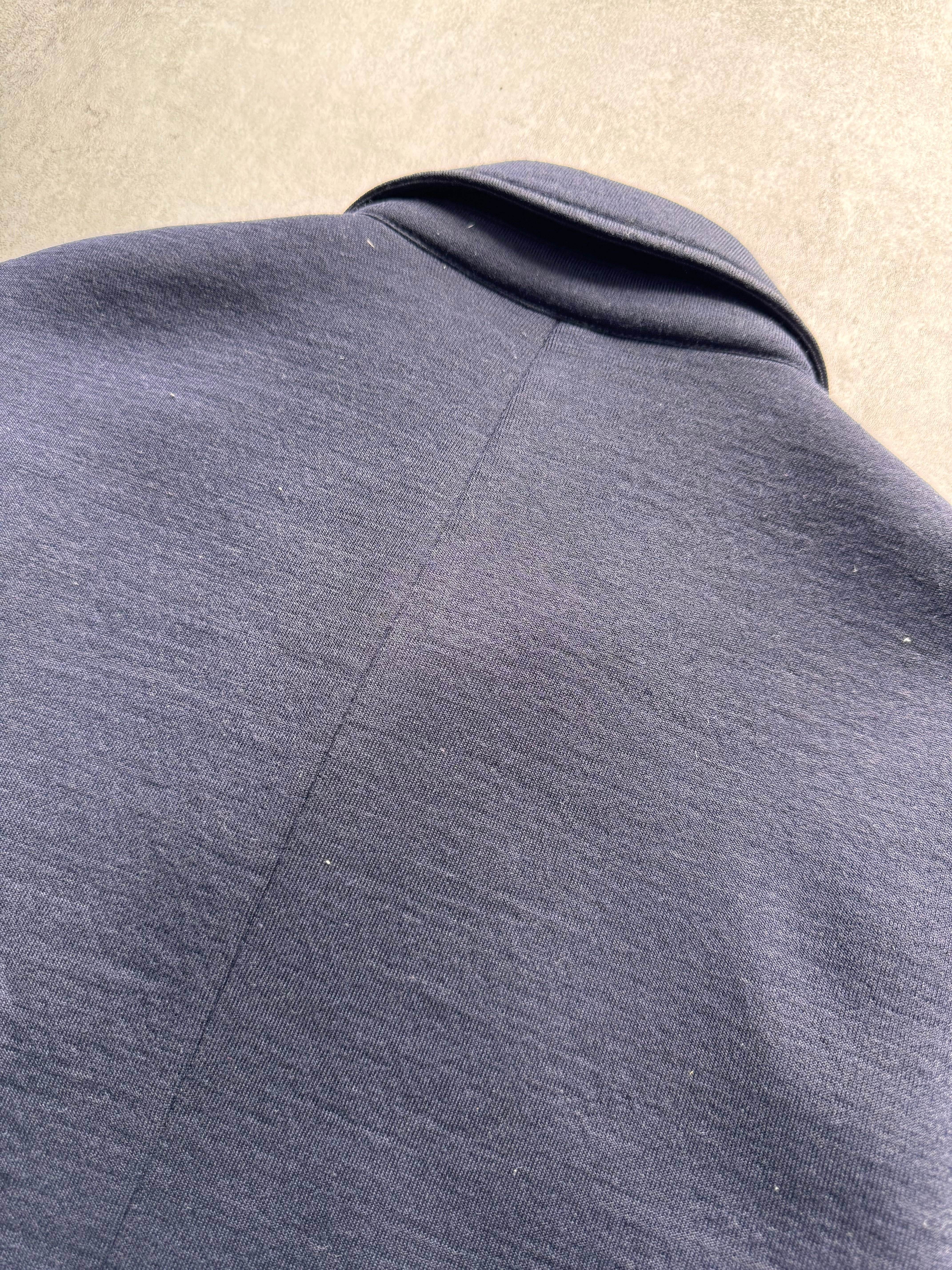 Emporio Armani Navy Asymmetrical Jacket - Image 5