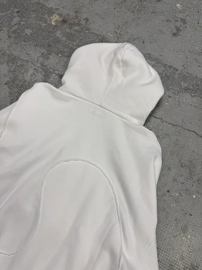 ERL Wave White Cozy Knit Hoodie - Image 7