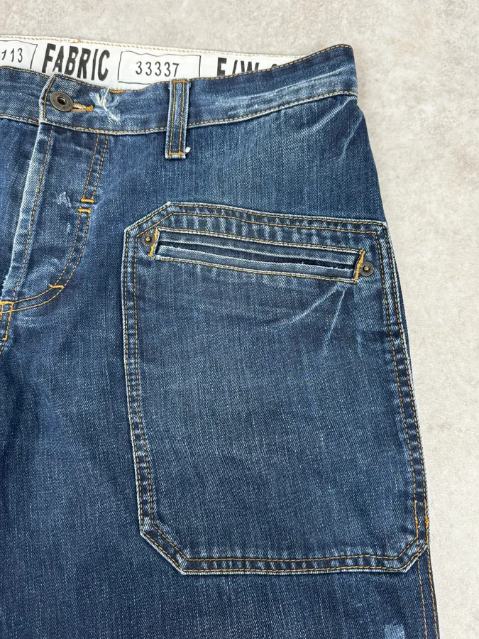 FW06 Dolce & Gabbana Blue Flat Pockets Jeans - Image 8