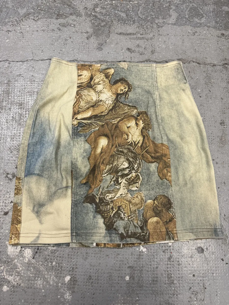 FW1994 Roberto Cavalli Renaissance Royal Print Buttoned Set - Image 9