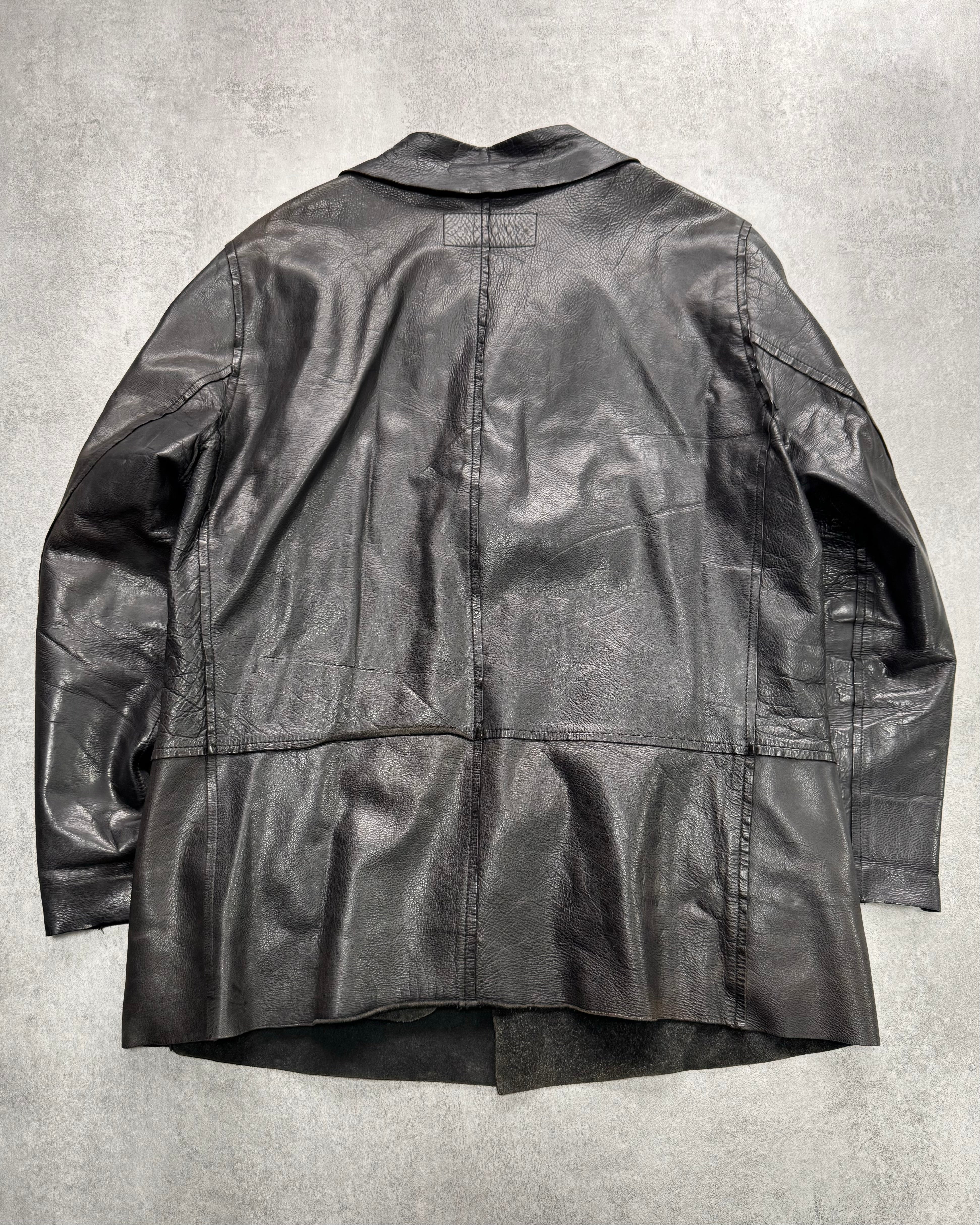 FW1998 Dolce & Gabbana Minimalist Elegance Leather Jacket - Image 4