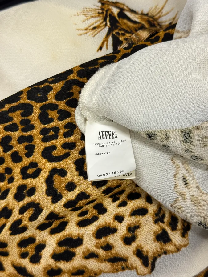 FW1998 Jean Paul Gaultier Leopard White Shirt - Image 13