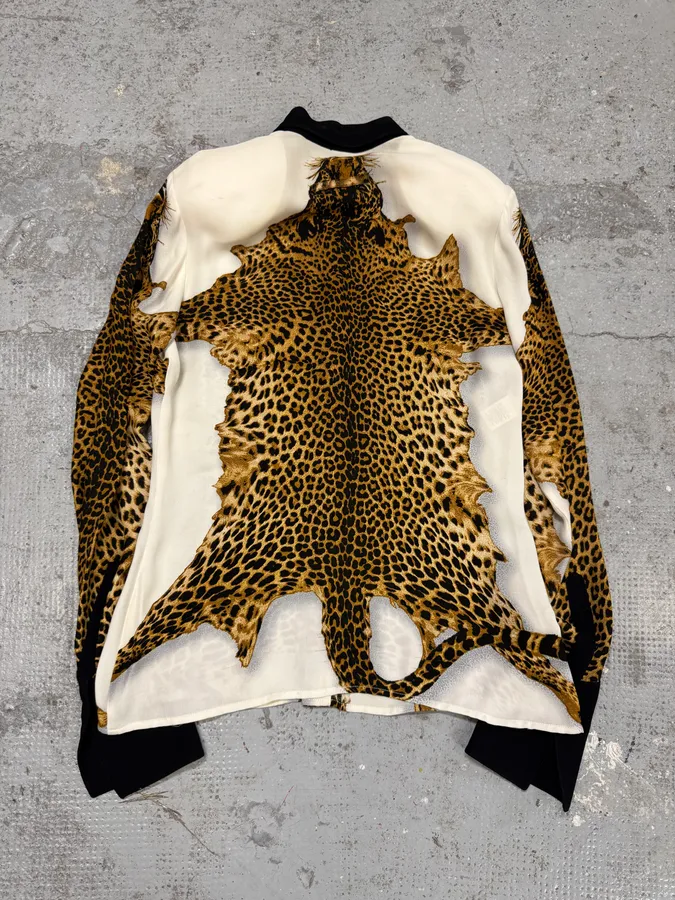 FW1998 Jean Paul Gaultier Leopard White Shirt - Image 8