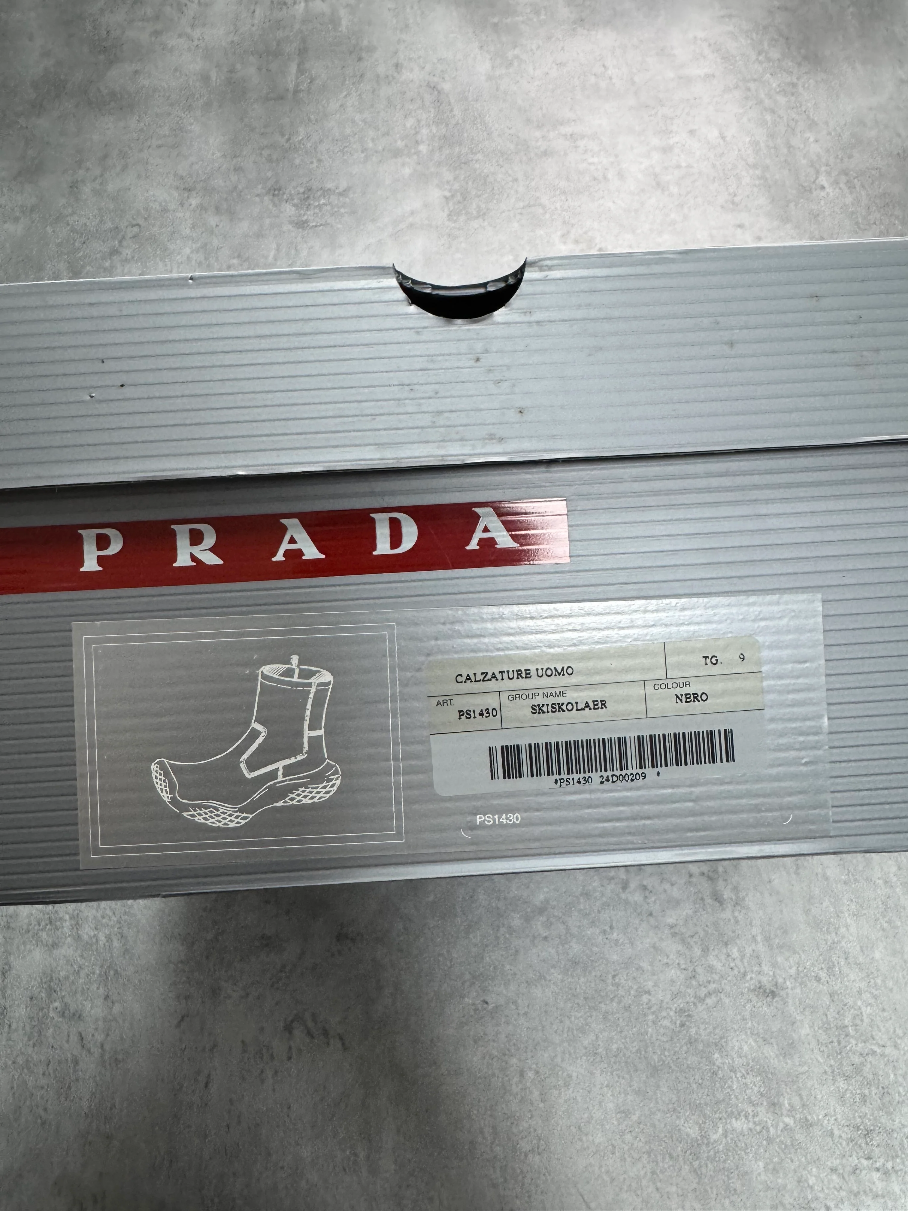 FW1999 Prada Ankle Vibram Black Leather Boots - Image 10