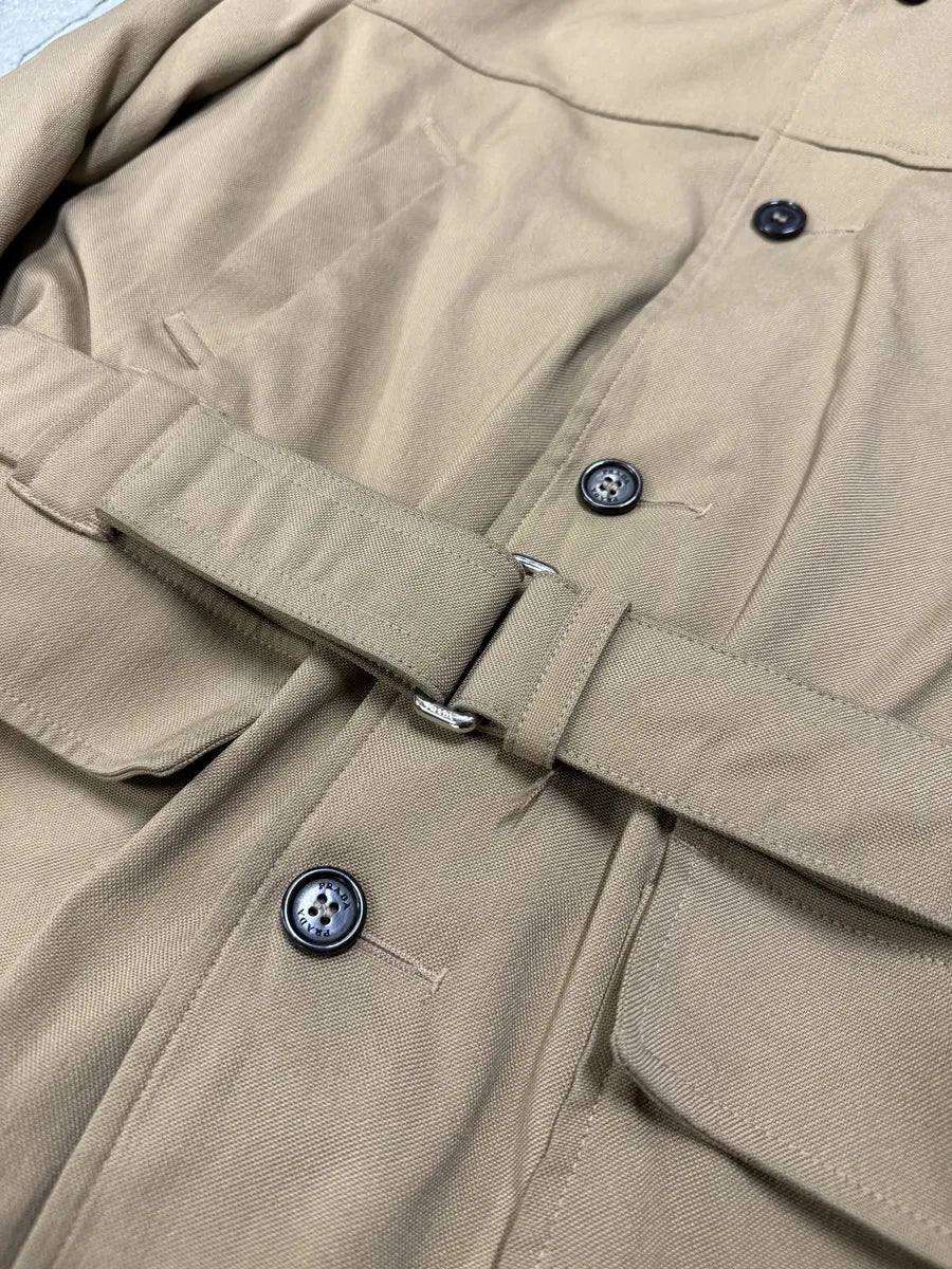 FW1999 Prada Beige Buttoned Hooded 2 in 1 Coat - Image 10