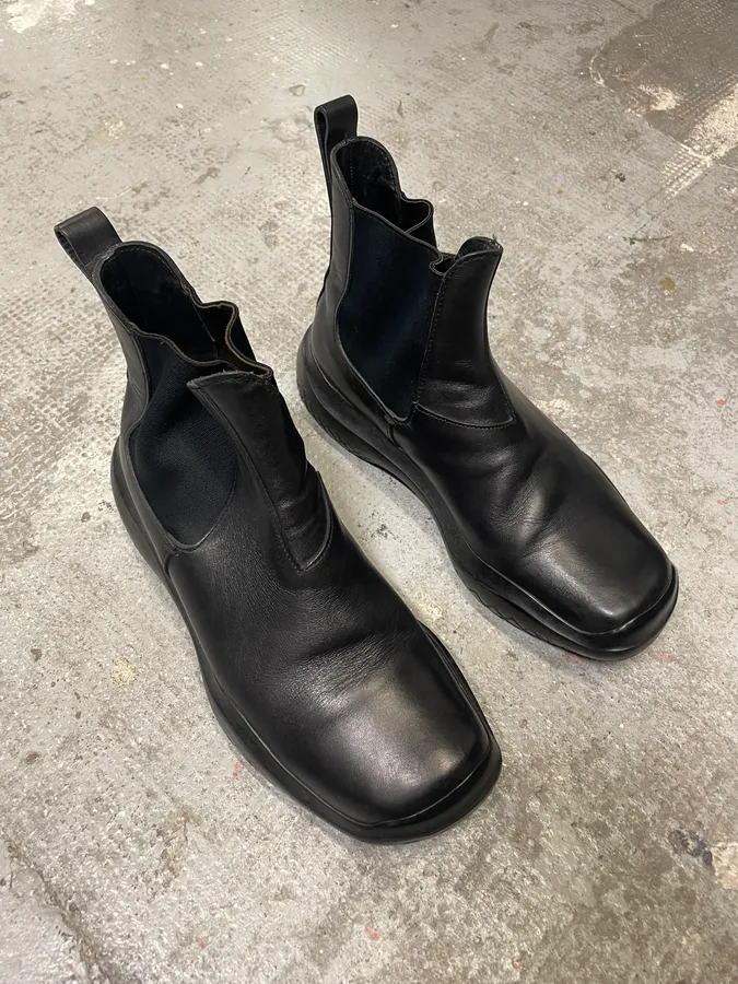 FW1999 Prada Black Leather Boots - Image 4