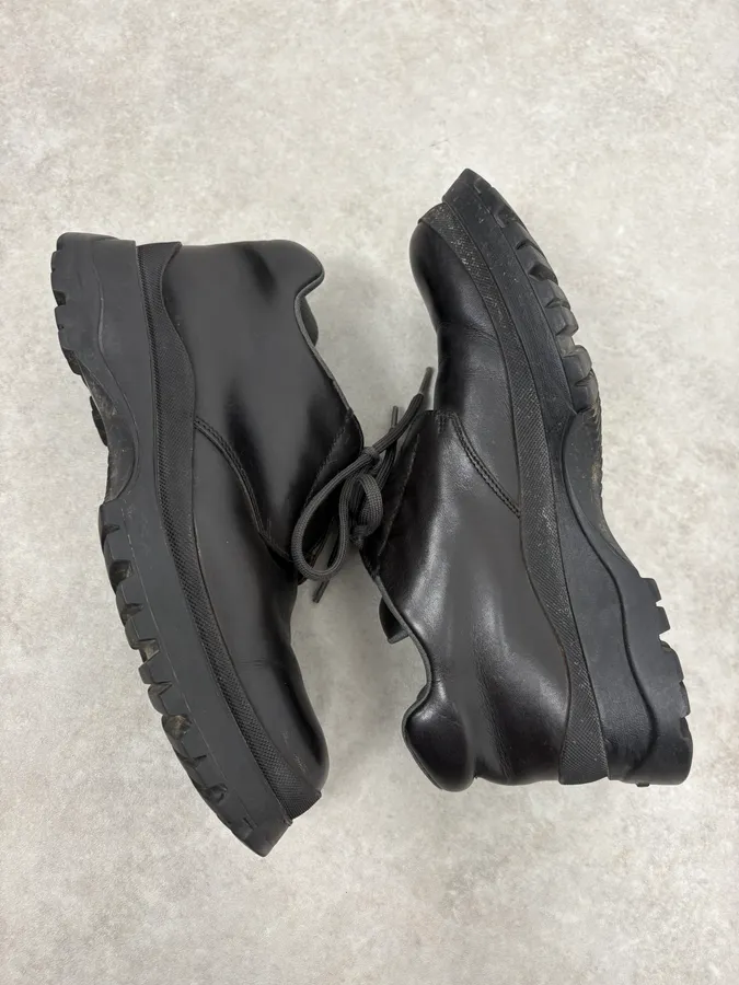 FW1999 Prada Black Prenium Leather Vibram Boots - Image 7