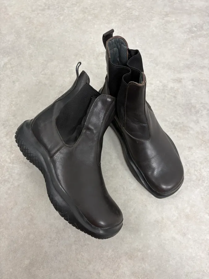 FW1999 Prada Black Vibram Prenium Leather Boots - Image 5