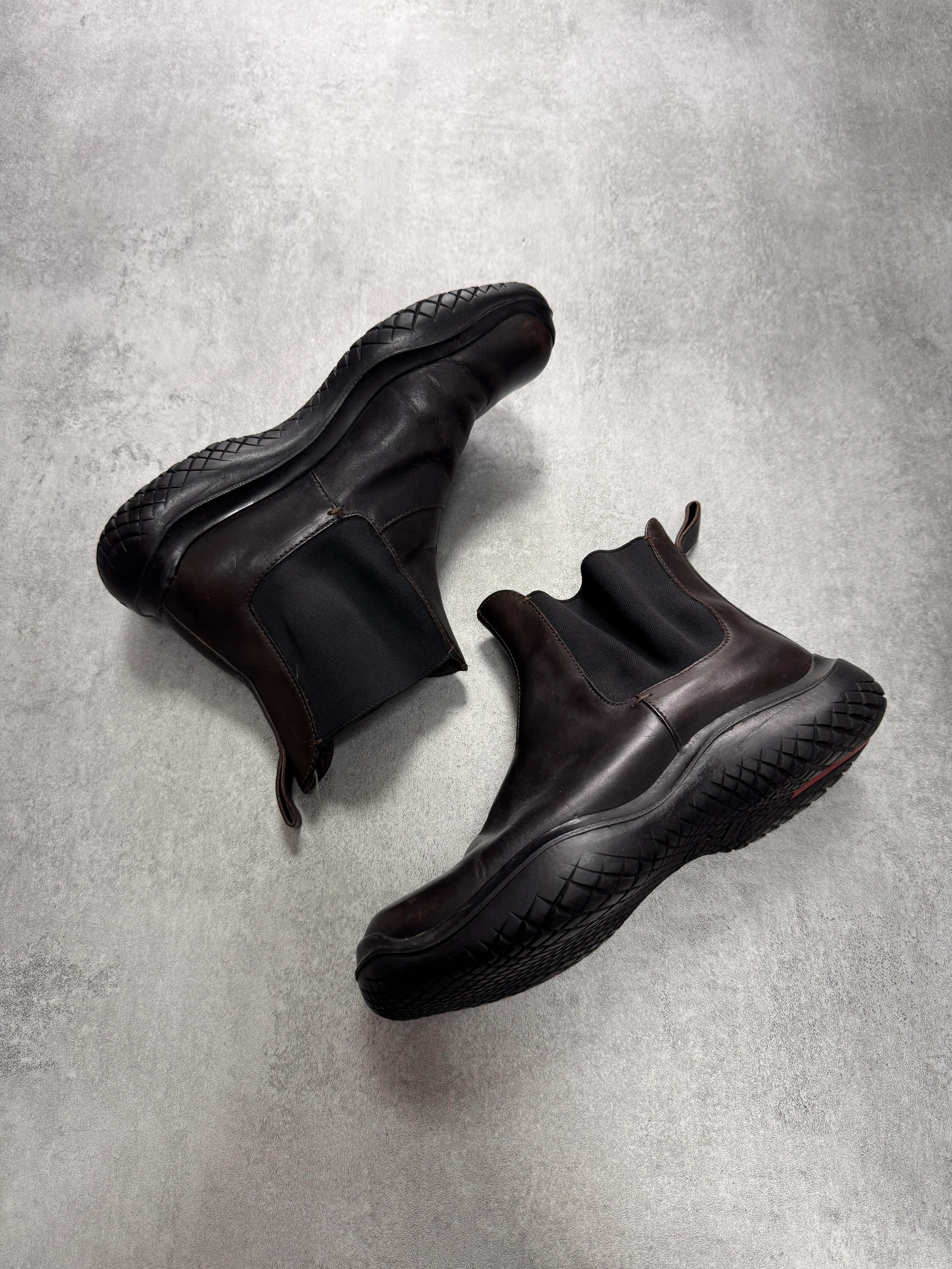 FW1999 Prada Brown Leather Boots - Image 5