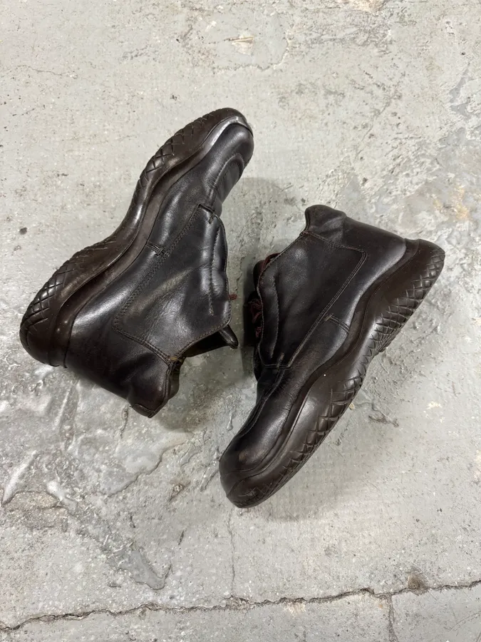 FW1999 Prada Brown Leather Boots - Image 4
