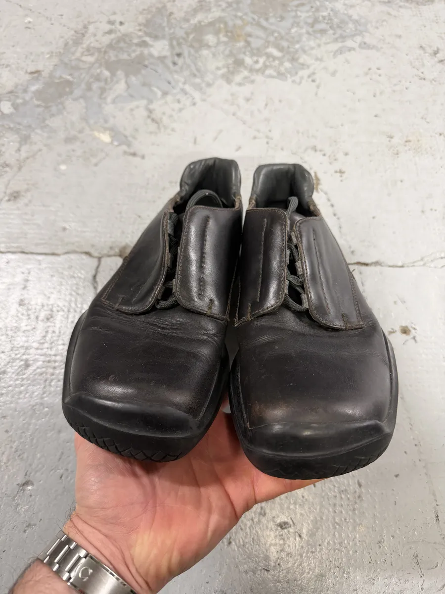FW1999 Prada Dark Brown Leather Vibram Boots - Image 7
