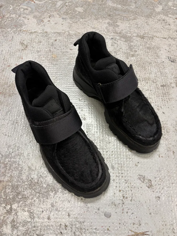 FW1999 Prada Strap Pony Hair Leather Vibram Shoes - Image 4
