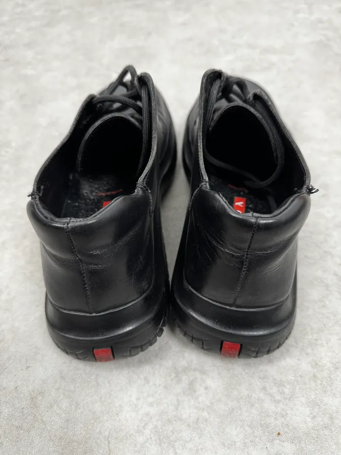 FW1999 Prada Vibram Black Leather Shoes - Image 4