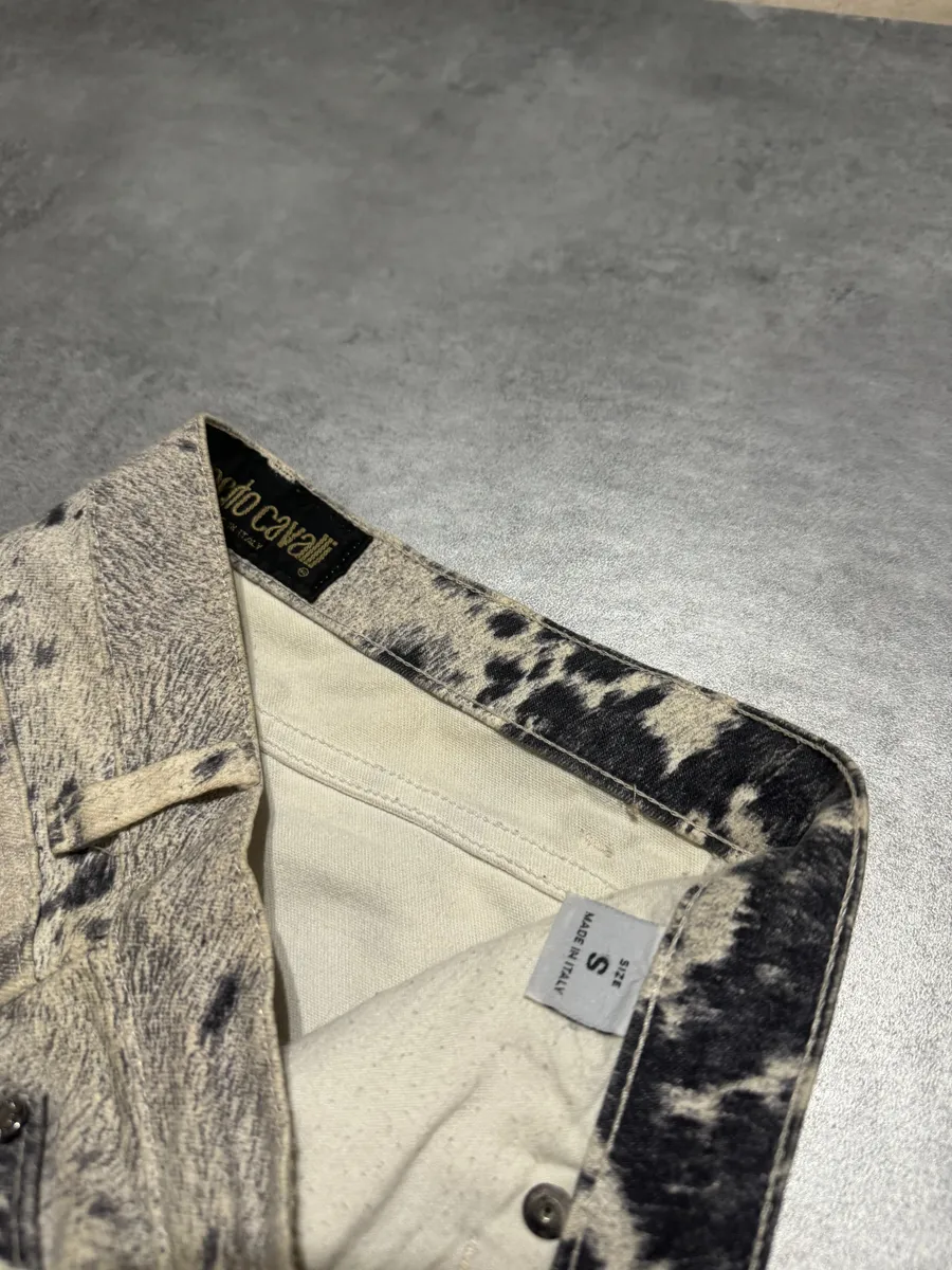 FW1999 Roberto Cavalli Furry Cawprint Movement Pants - Image 5