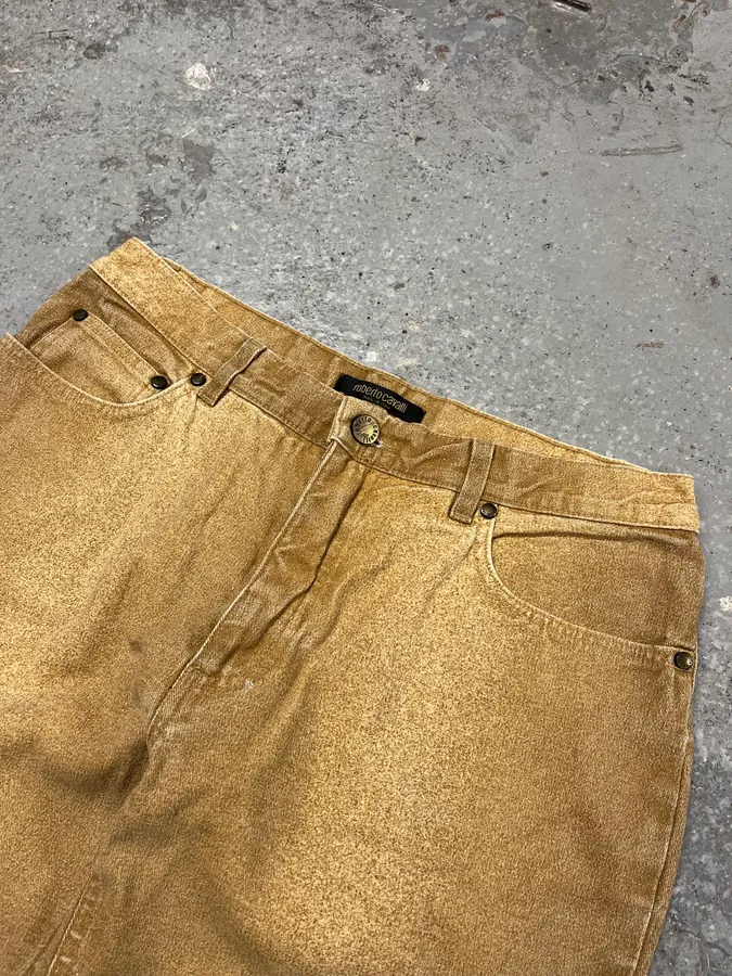 FW1999 Roberto Cavalli Gold Faded Pants - Image 7