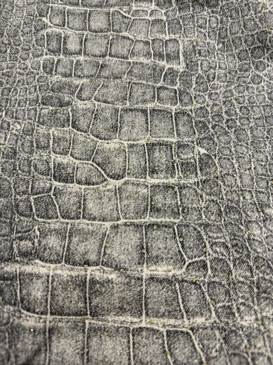 FW1999 Roberto Cavalli Grey Crocodile Effect Legend Pants - Image 13