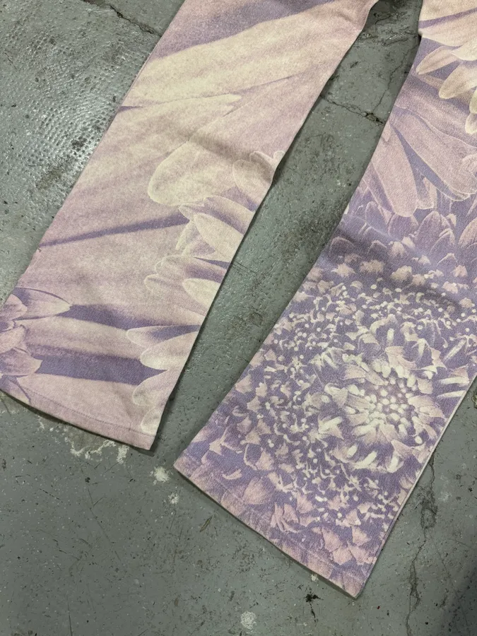 FW1999 Roberto Cavalli Purple Flowers Pants - Image 7