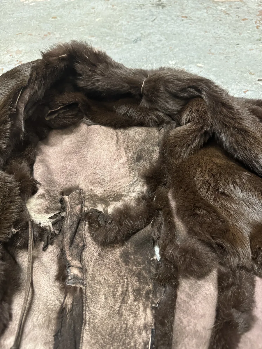 FW1999 Roberto Cavalli Reversible Brown Fur Leather Imperial Jacket - Image 13