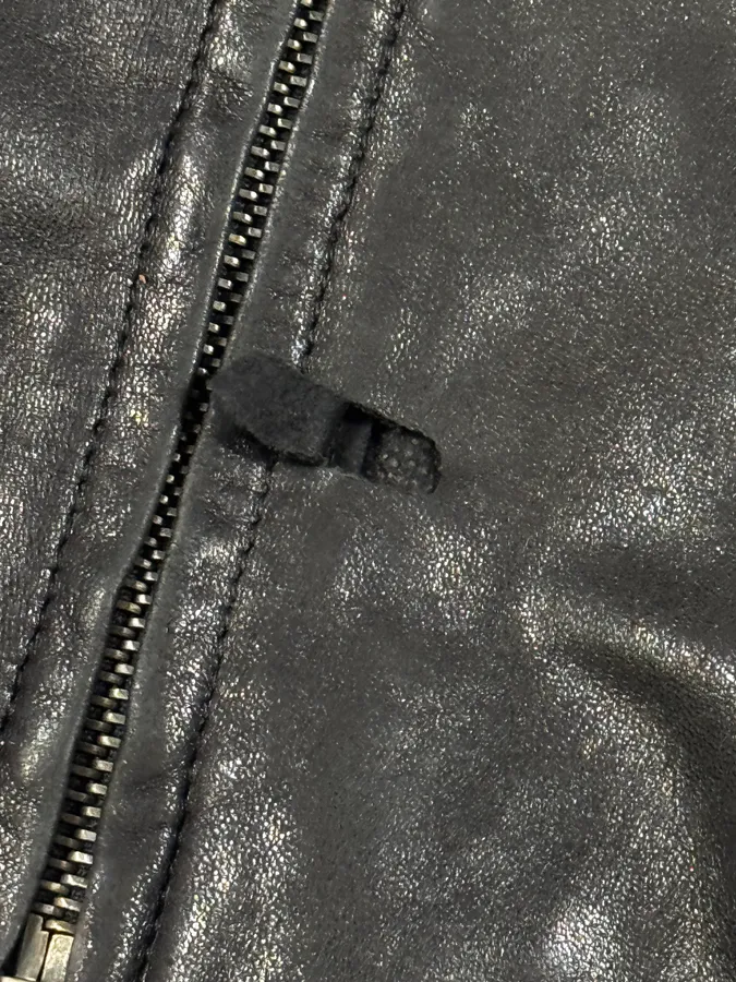 FW2000 Prada Black Minimalist Leather Jacket - Image 8