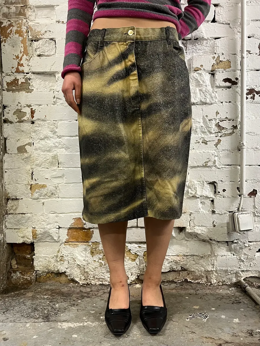 FW2000 Roberto Cavalli Tiger Skirt - Image 2