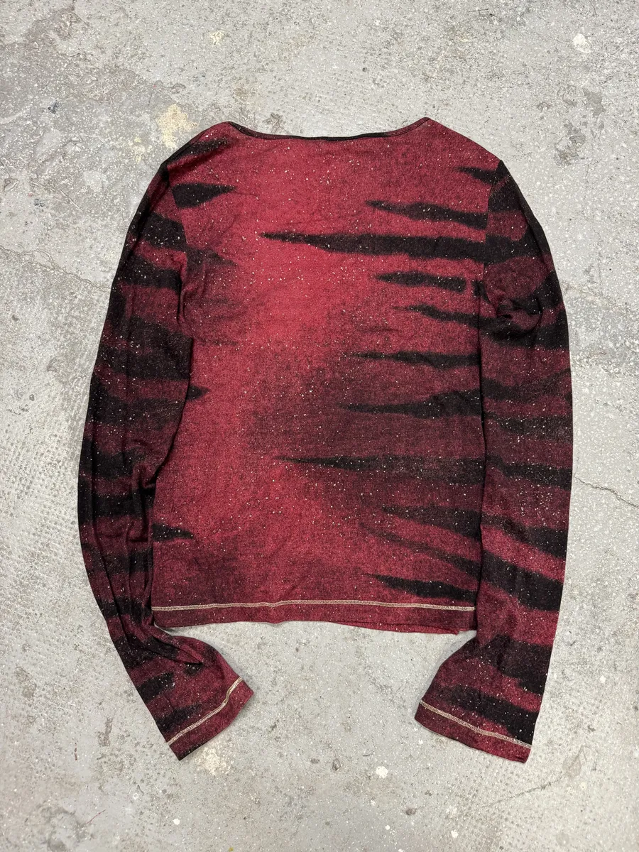 FW2001 Roberto Cavalli Demon Silk V Top - Image 4
