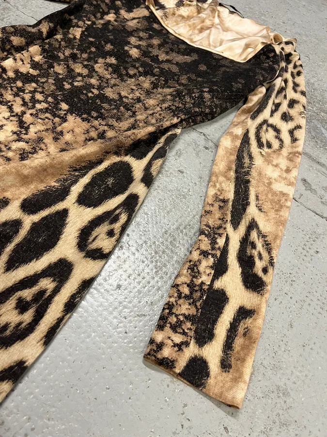 FW2001 Roberto Cavalli Gradient Leopard Dress - Image 6