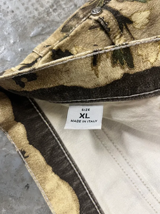 FW2002 Roberto Cavalli Flower Nature Forest Relaxed Pants - Image 10