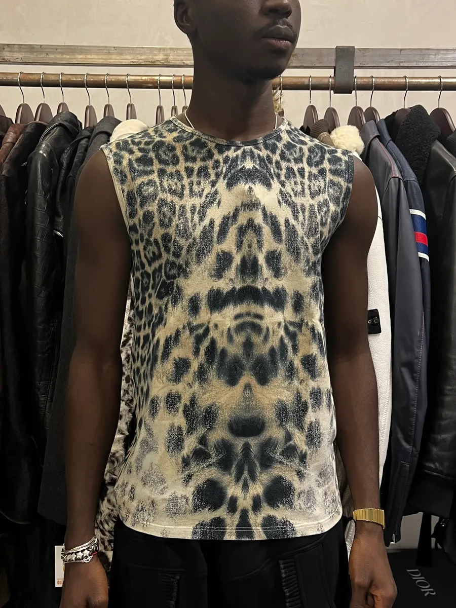 FW2003 Roberto Cavalli Leopard Tank Top - Image 2