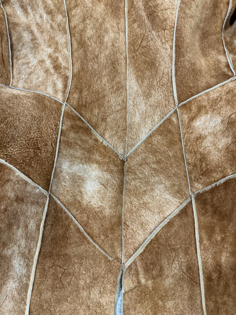 FW2004 Roberto Cavalli Brown Fur Leather Long Suede Premium Zip Jacket - Image 11