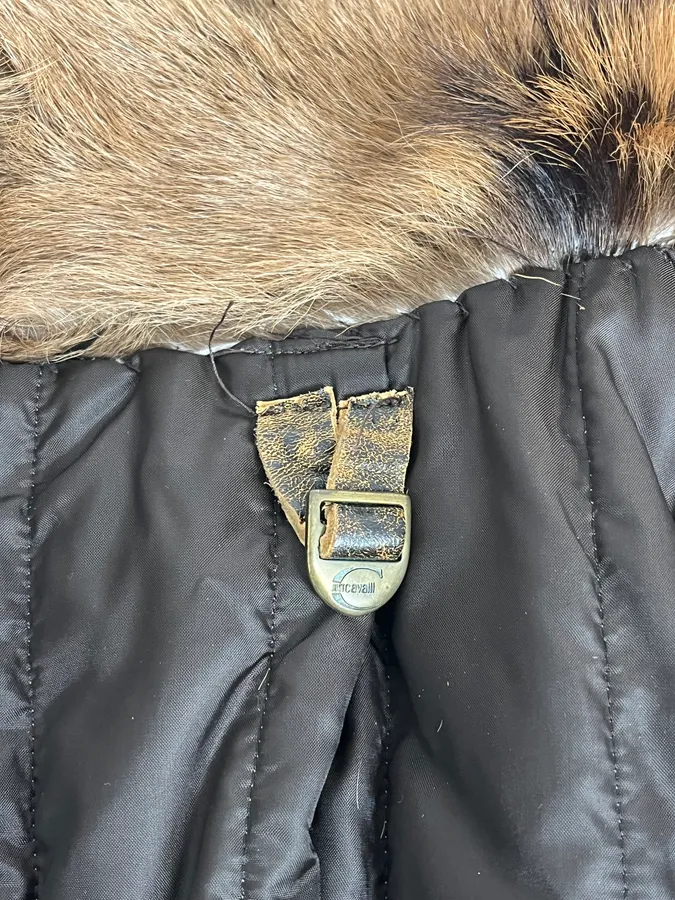 FW2005 Cavalli Goat Fur Camel Leather Jacket - Image 10