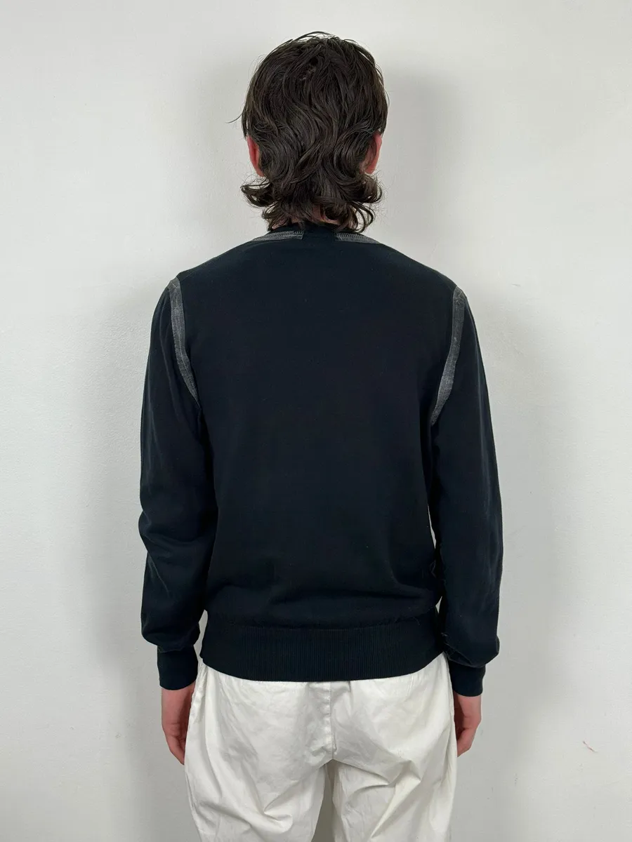 FW2005 Dolce & Gabbana Black Minimalist Sweater - Image 2
