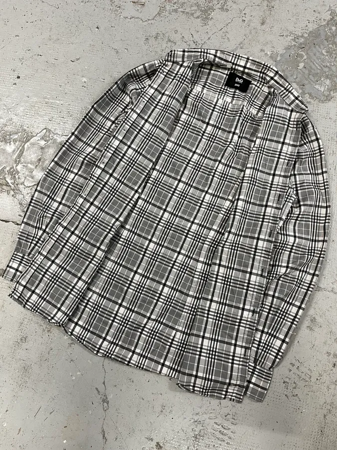 FW2005 Dolce & Gabbana Checkered Grey & White Shirt - Image 5