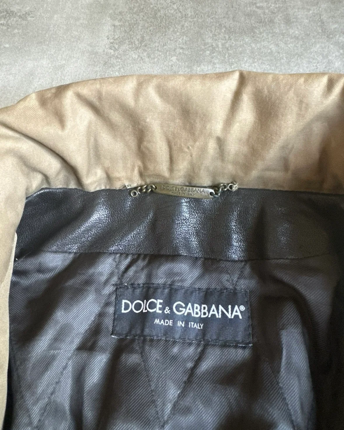 FW2005 Dolce & Gabbana Heavy Shearling Army Combat Jacket - Image 7
