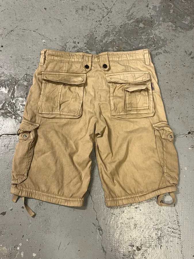 FW2006 Dolce & Gabbana Beige Multi Pockets Cargo Shorts - Image 7