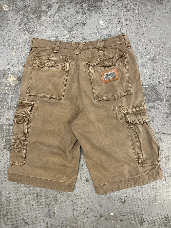 FW2006 Dolce & Gabbana Beige Multi Pockets Cargo Shorts - Image 7
