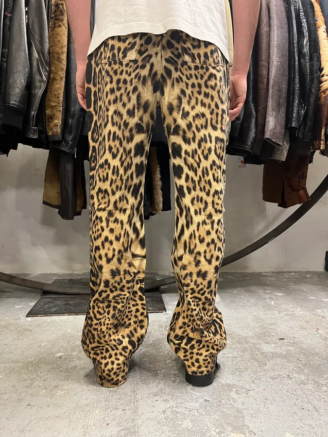 FW2006 Roberto Cavalli Savage Premium Leopard Print Pants - Image 4