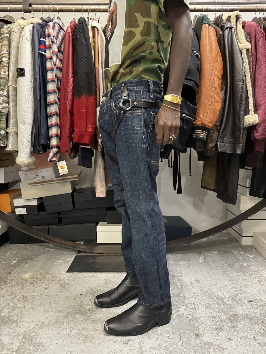 FW2007 Dsquared2 Bondage Harness Brut Denim Jeans - Image 5