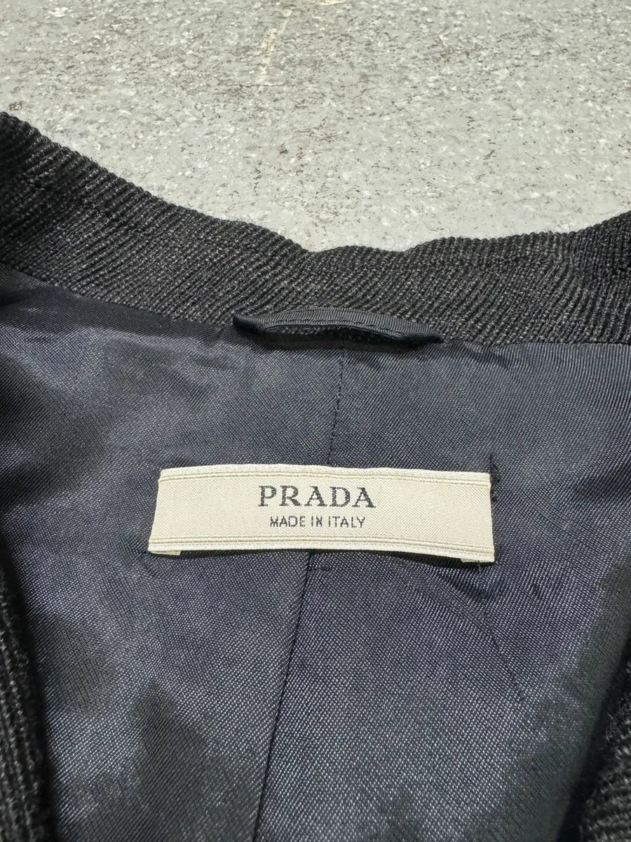 FW2007 Prada Plissed Bicolor Blazer Jacket - Image 10